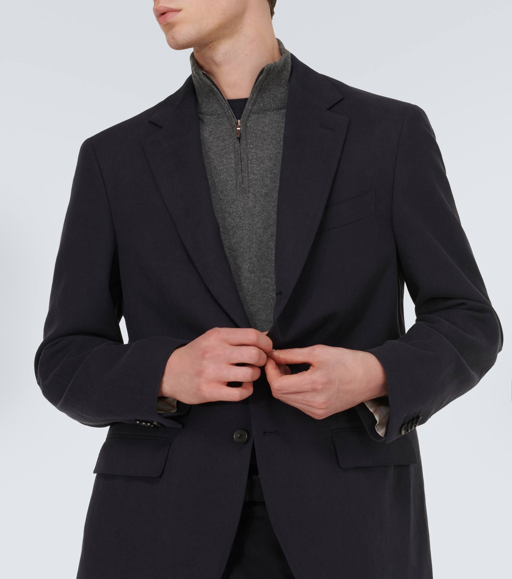 Torino linen blazer - 5