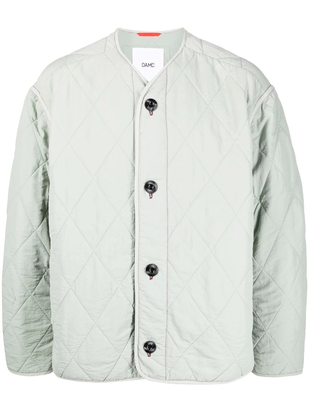 quilted button-down jacket - 1