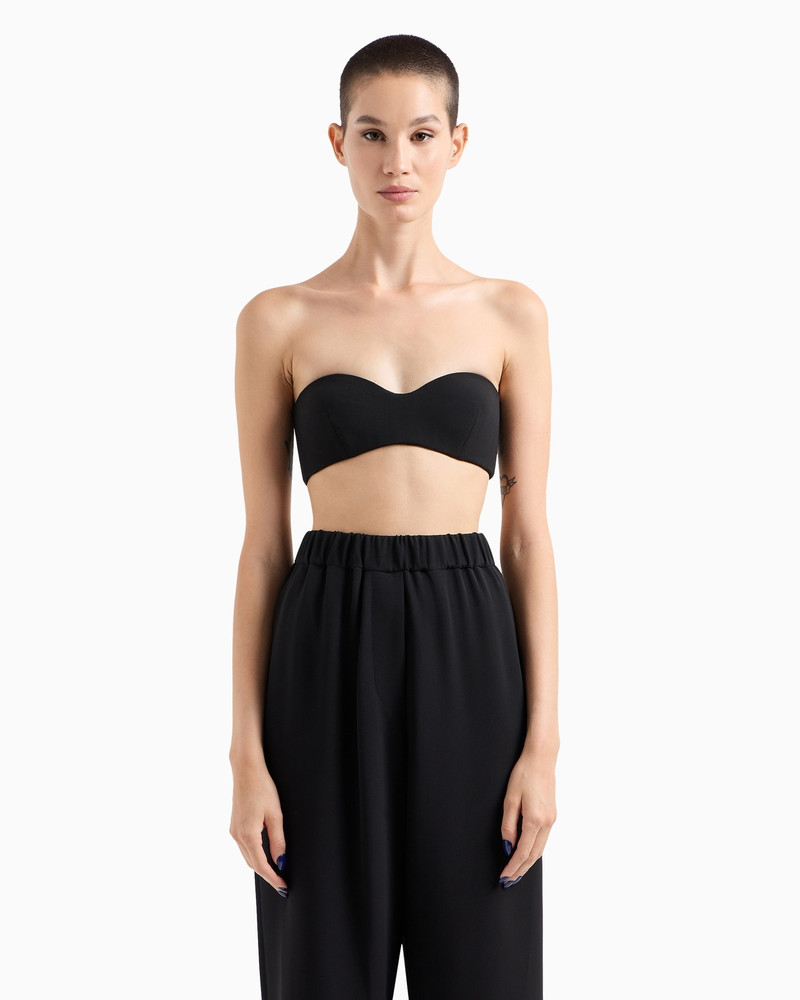 GIORGIO ARMANI SILK CADY BANDEAU TOP outlook