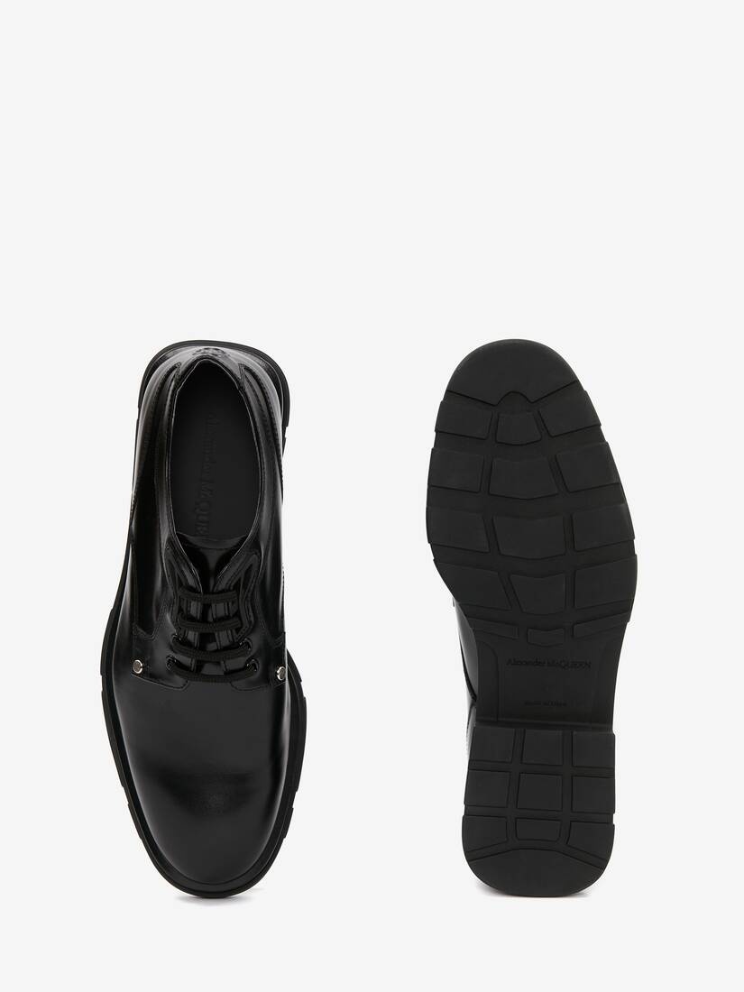 Men's Slim Tread Lace-up in Black - 4