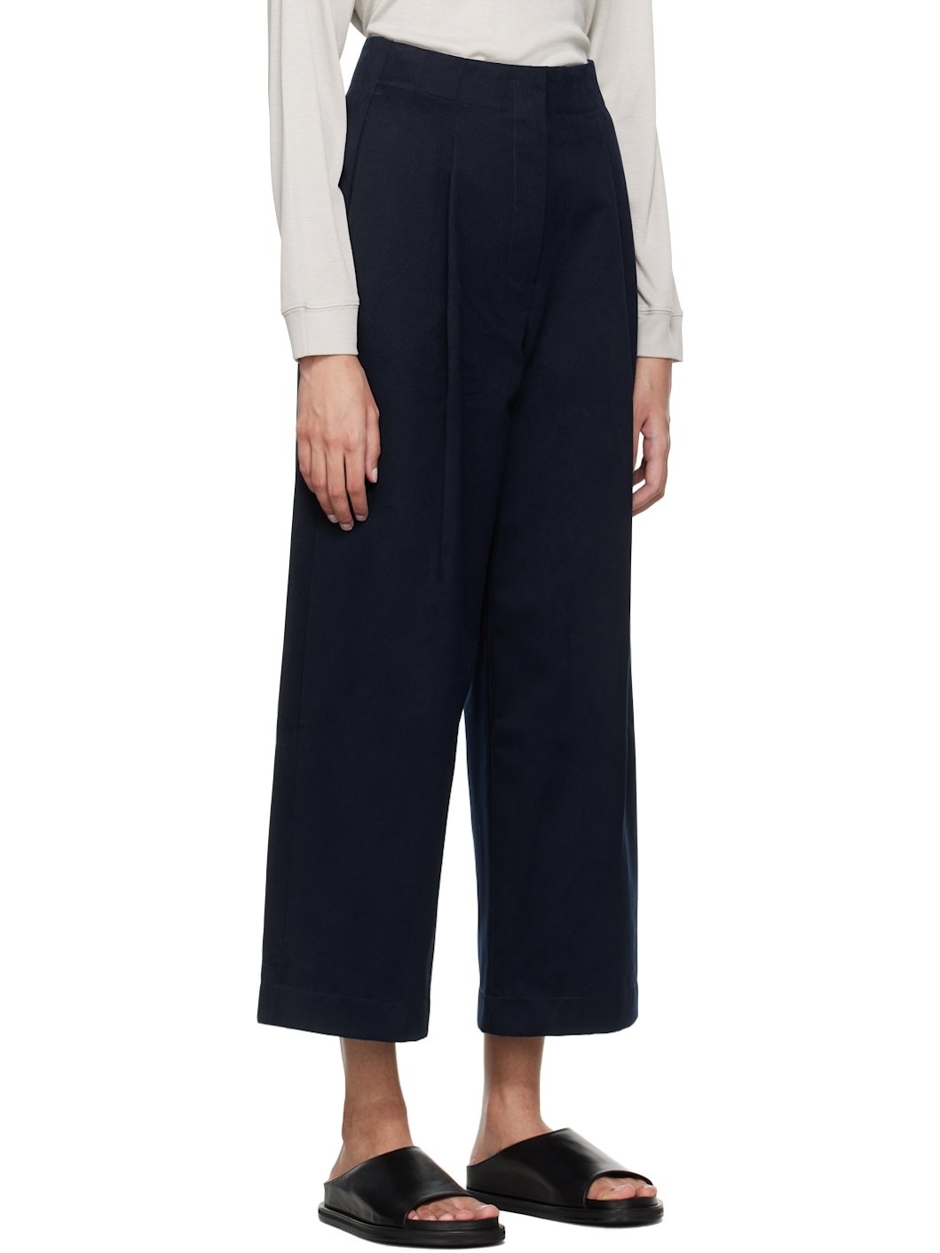 Navy Dordoni Trousers - 2