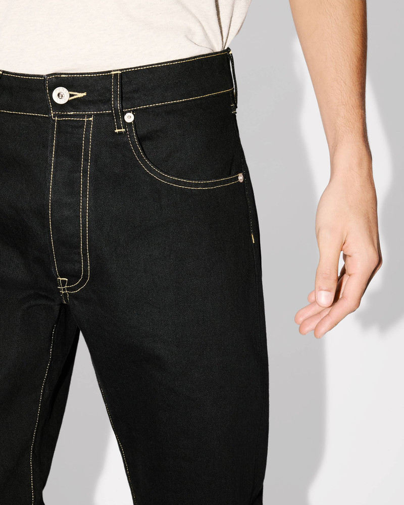 'KENZO Drawn Varsity' embroidered Bara slim-fit jeans 6