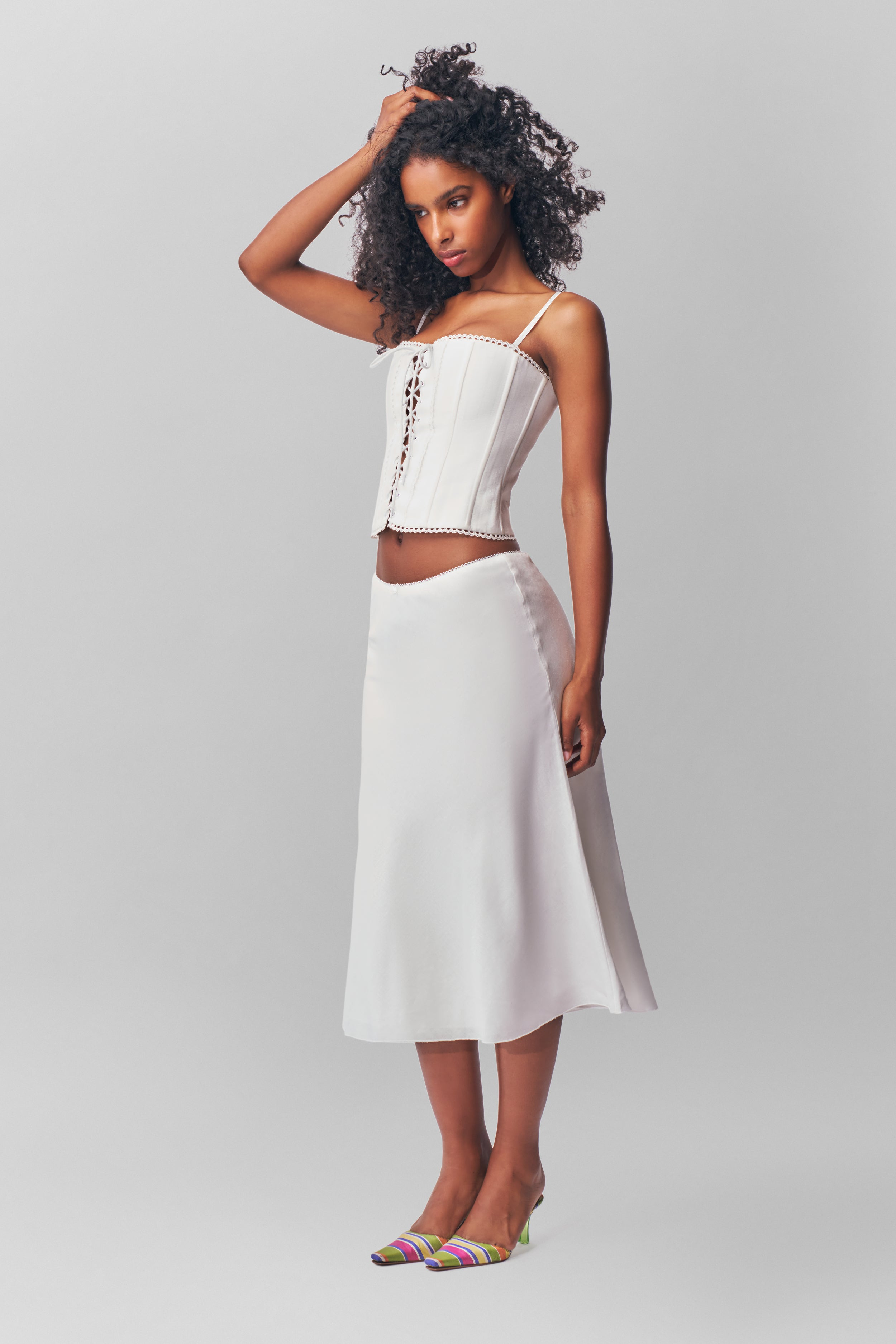 COTTON SCALLOP CORSET - 4