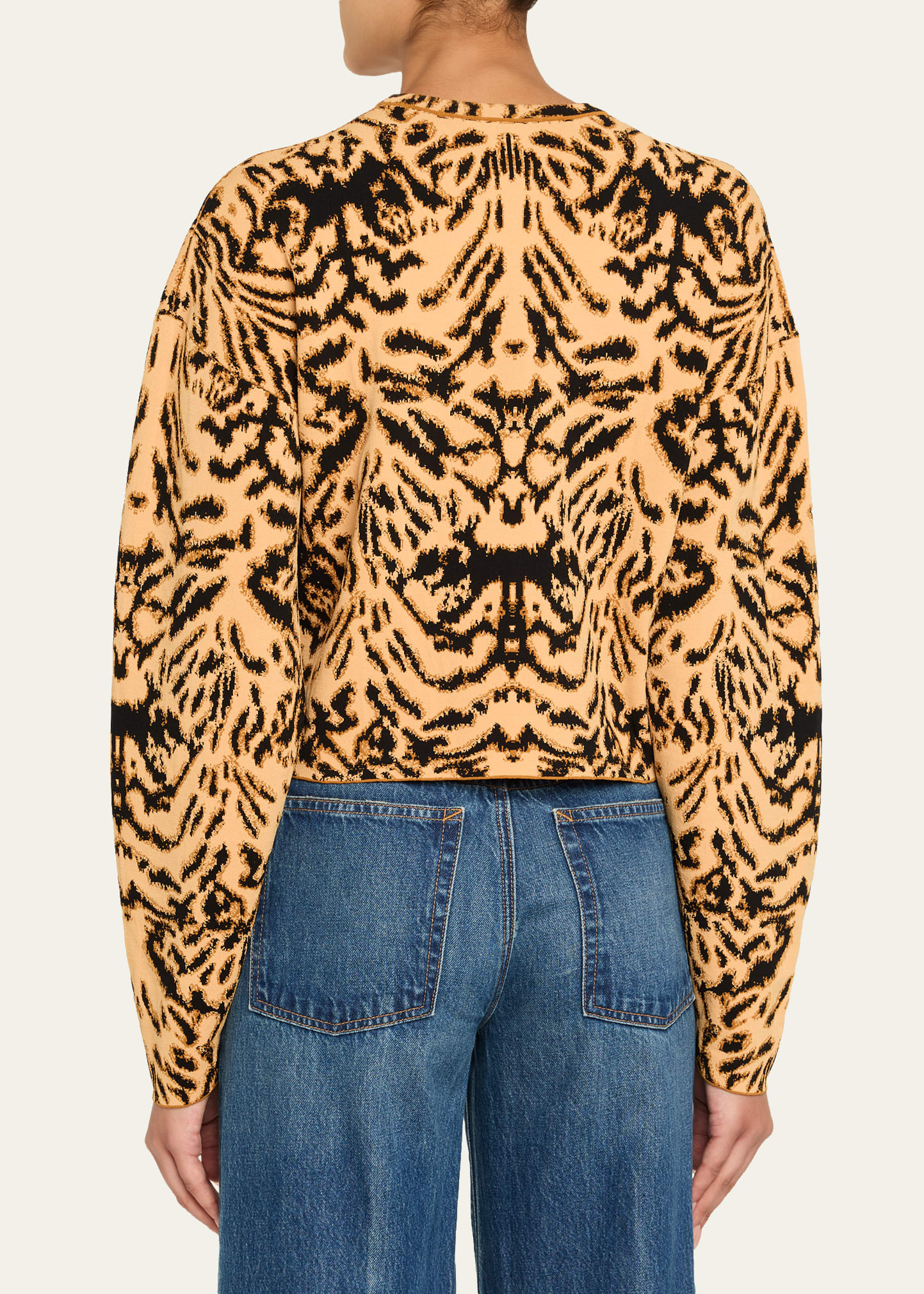 Cade Printed Jacquard Knit Pullover - 3