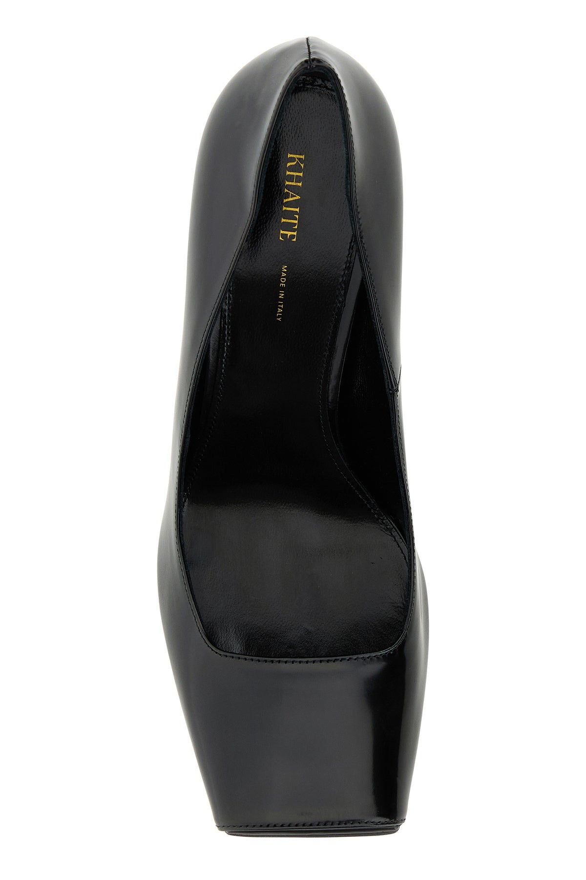 Black leather Cedar pumps - 4