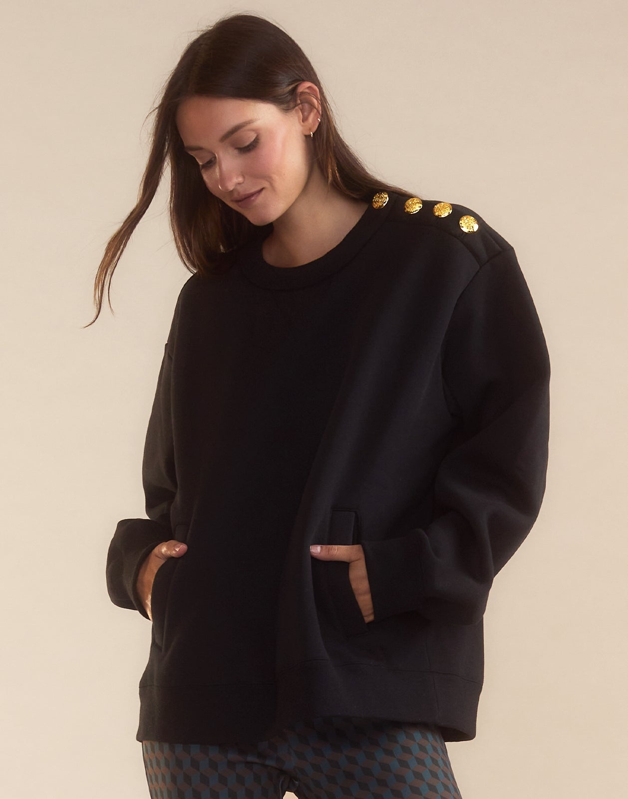Button Up Sweatshirt - 6