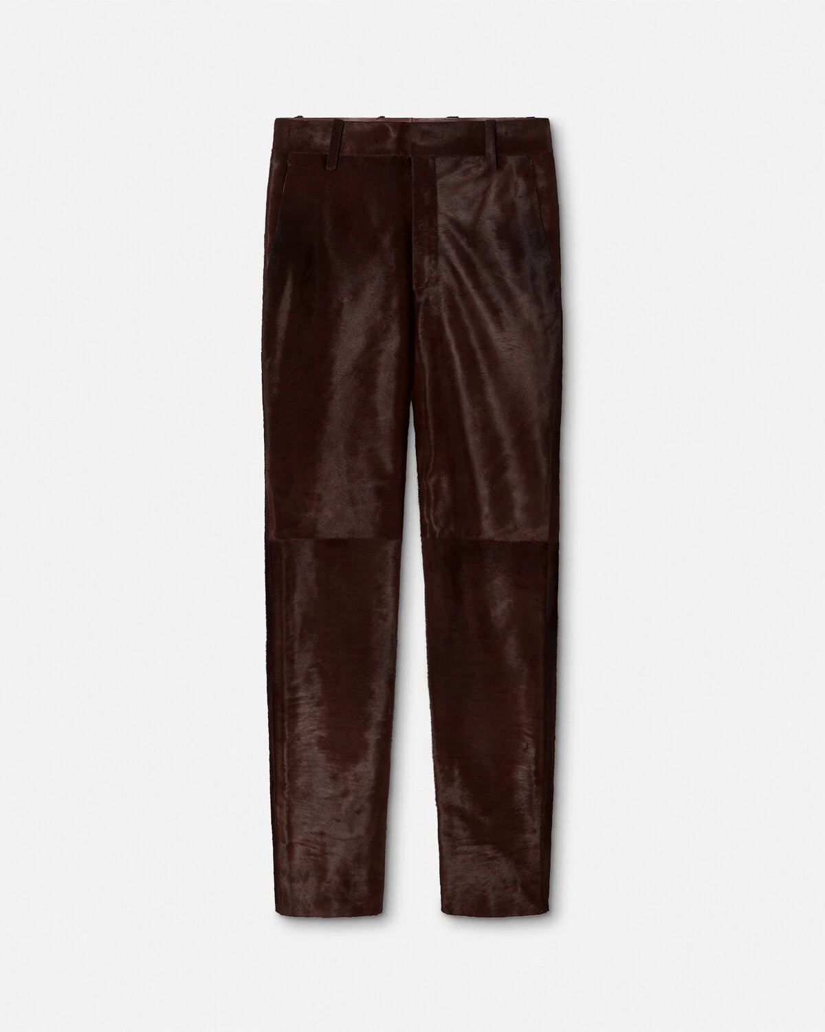 Pony-Effect Leather Pants - 1