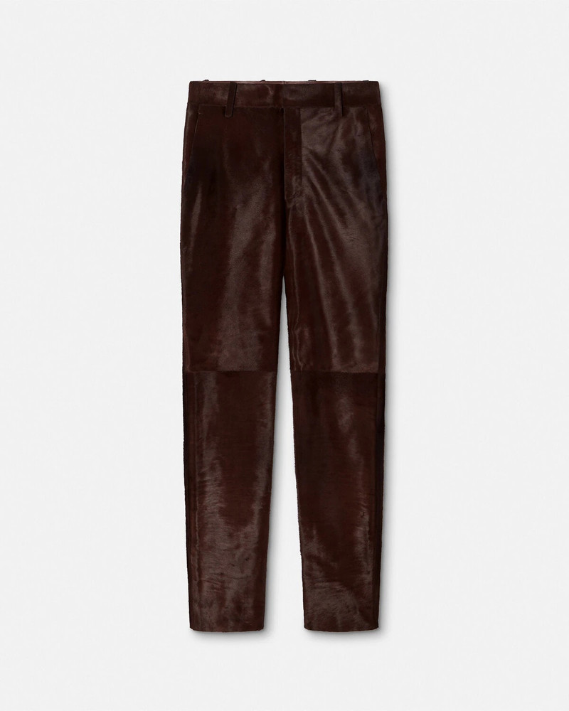 Pony-Effect Leather Pants 1