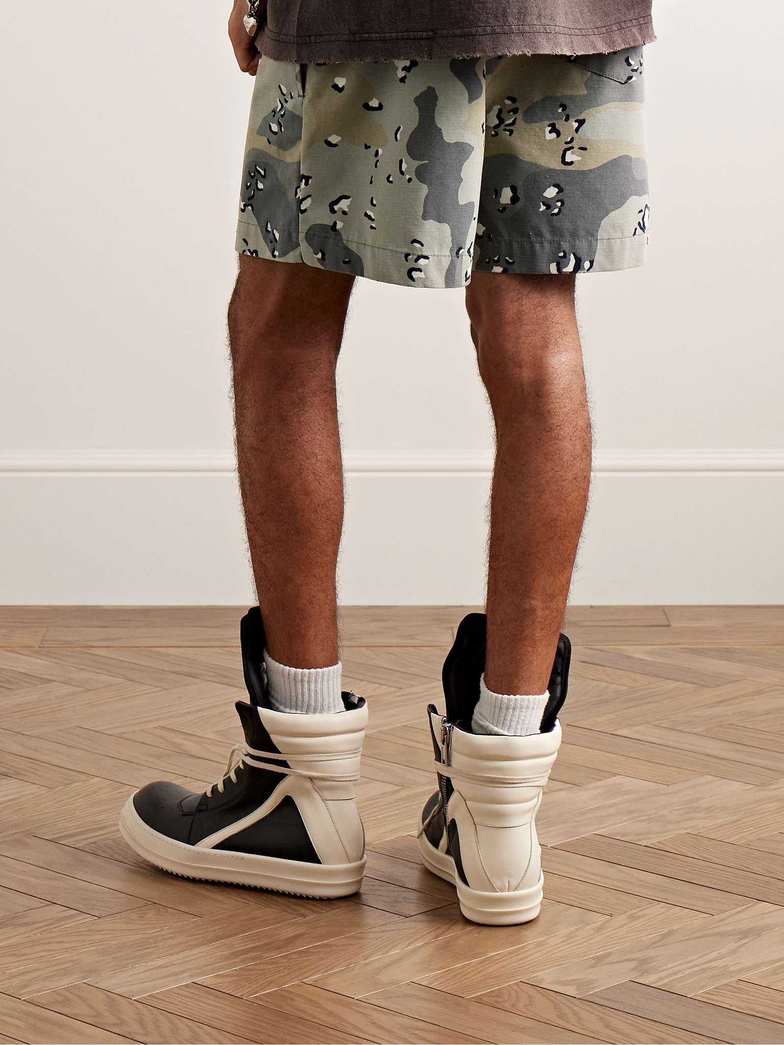 Straight-Leg Printed Cotton-Ripstop Shorts - 3