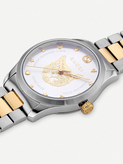 GUCCI YA1264074 G-Timeless stainless steel and gold-plated watch outlook