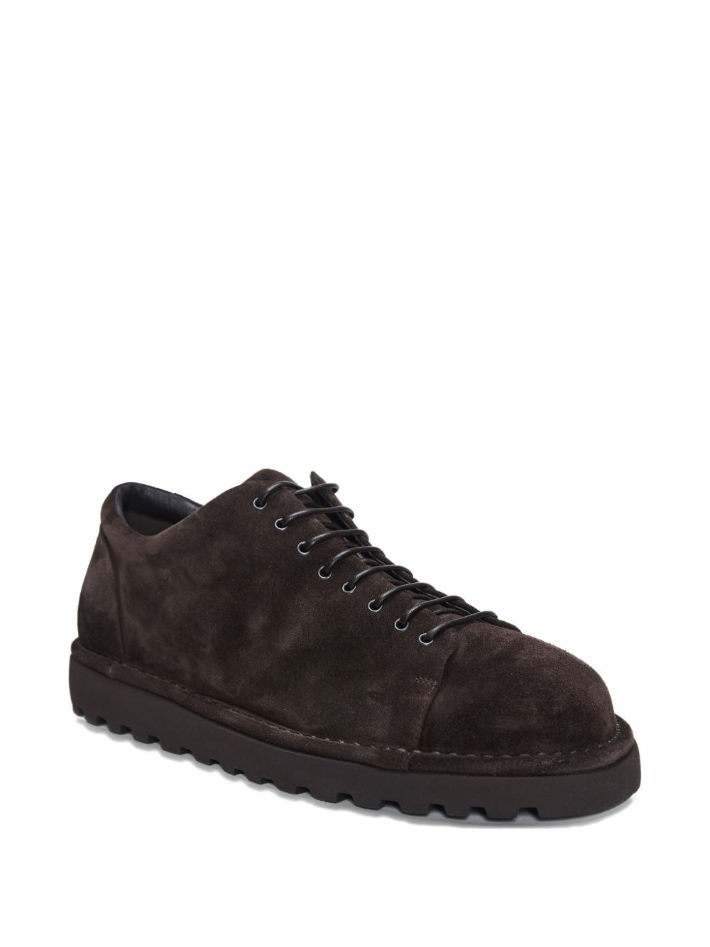 lace-up suede derby shoes - 2