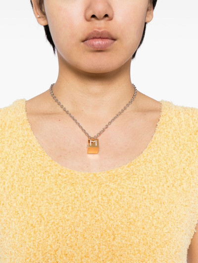 Marni logo-pendant chain necklace outlook