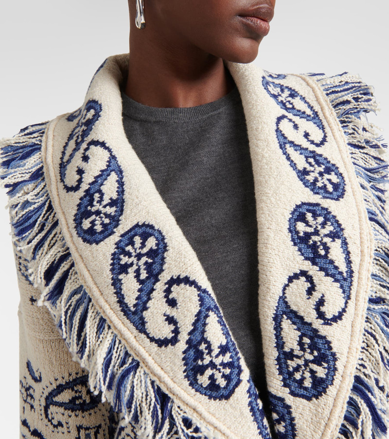 Lush Nature Foulard intarsia cardigan 4