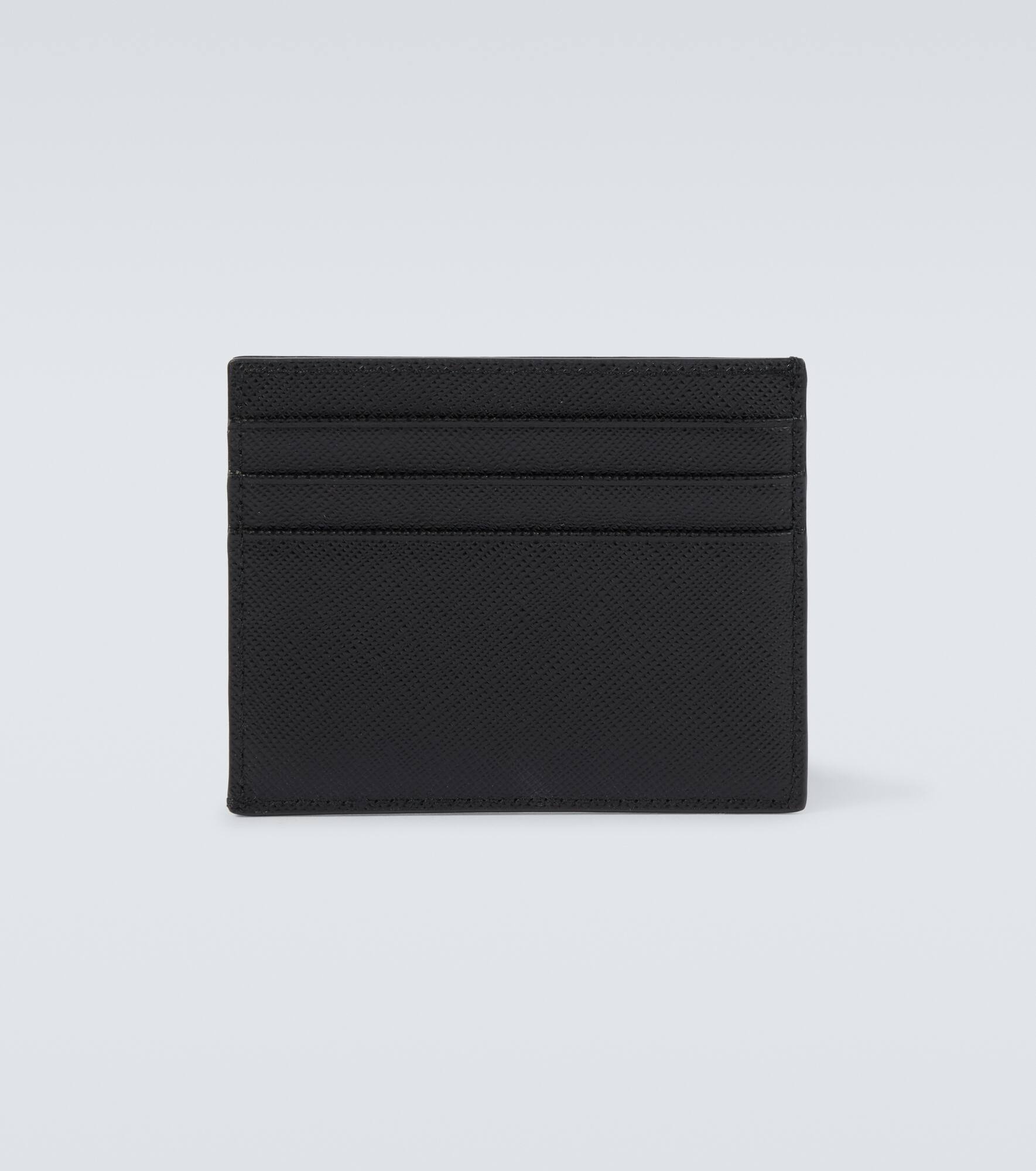 Logo Saffiano leather card holder - 2