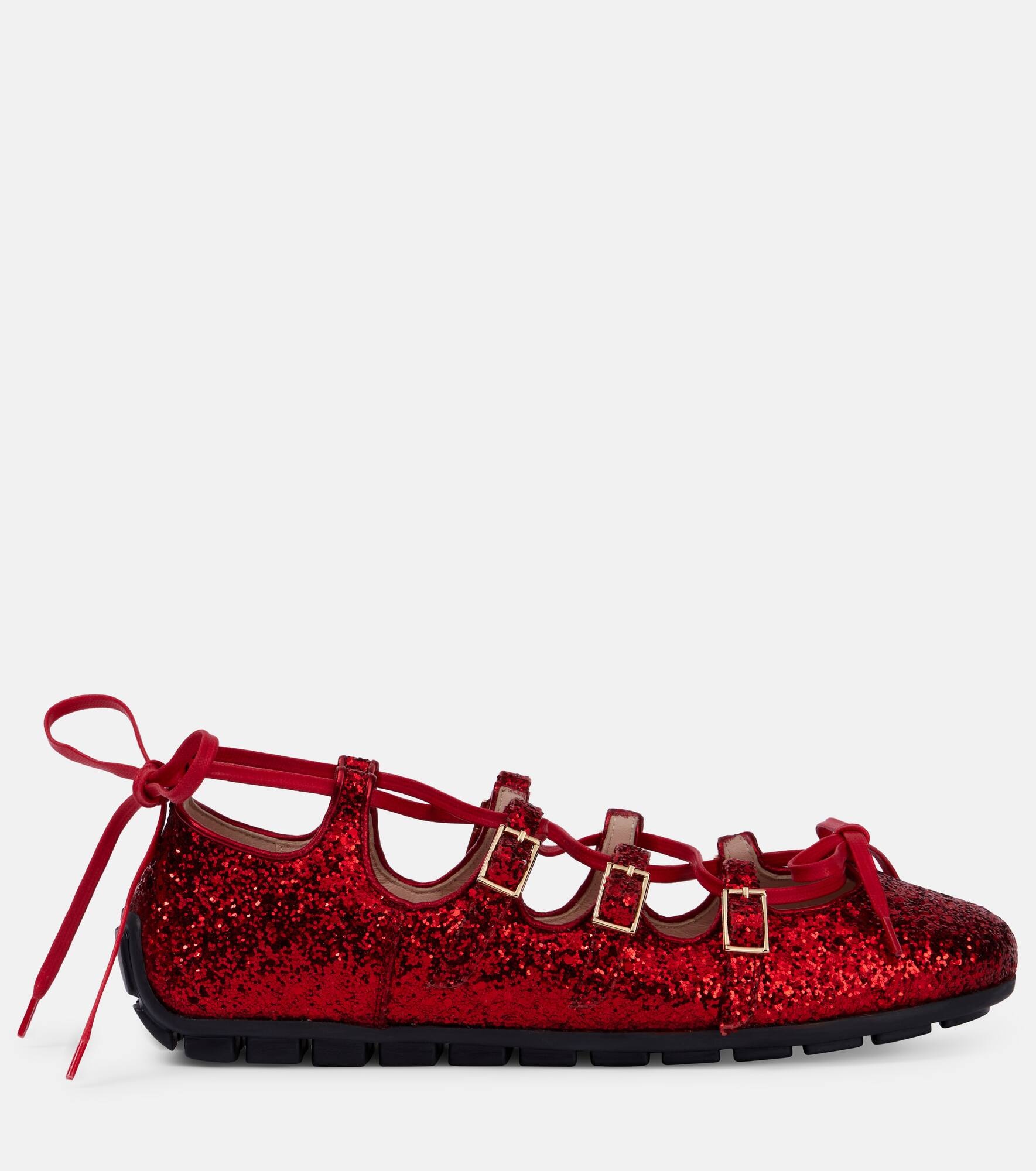 Ghillie glitter ballet flats - 4