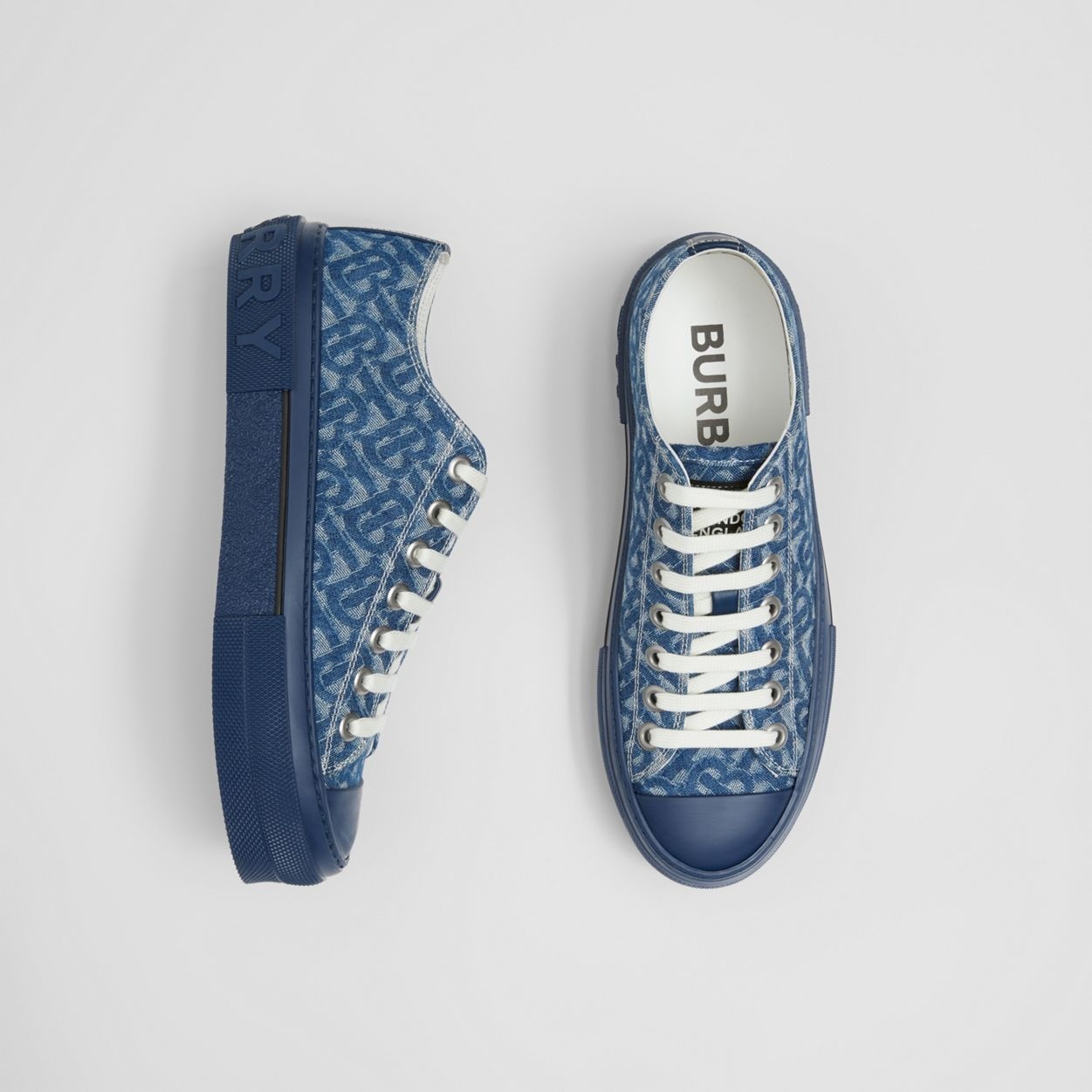 Monogram Denim Sneakers - 6