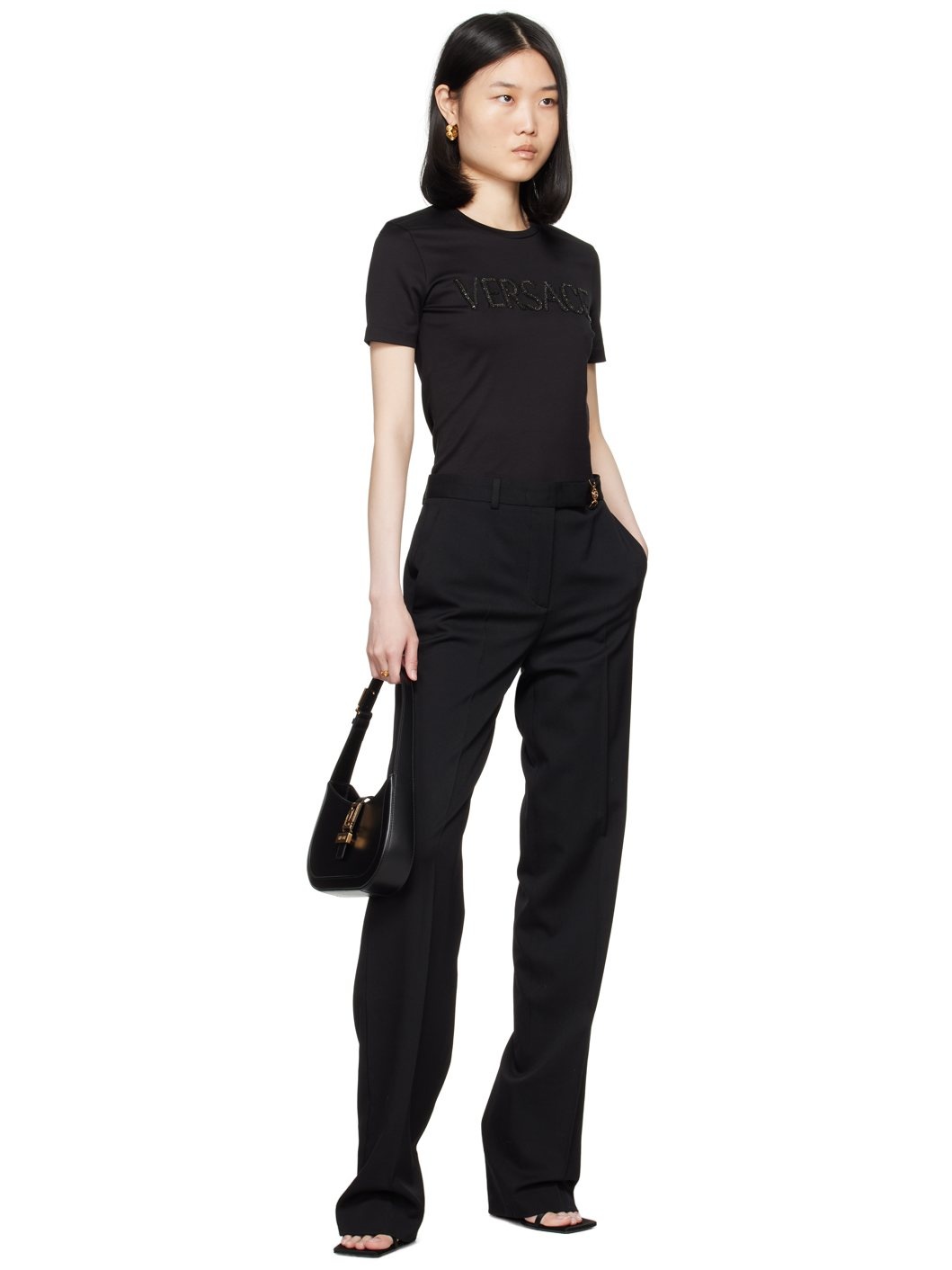 Black Hardware Trousers - 4