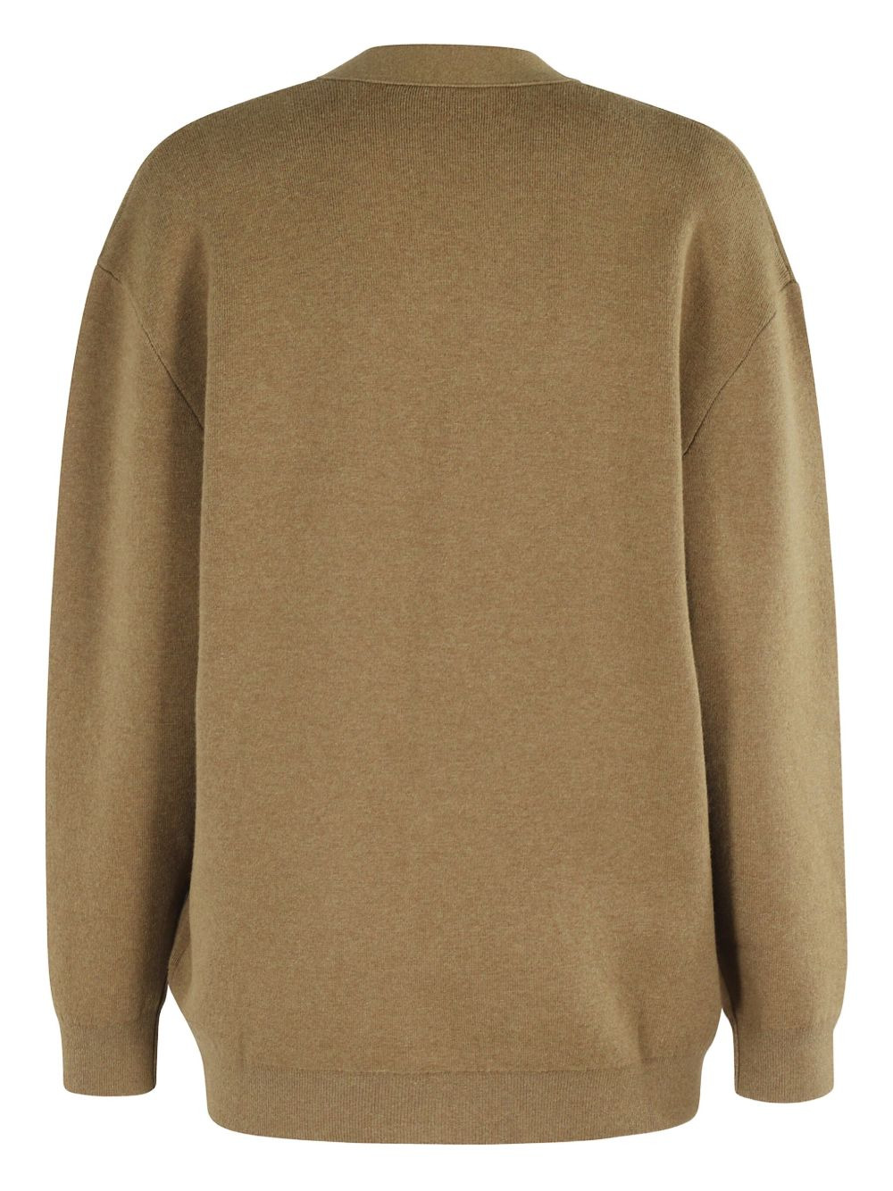 V-neck logo cardigan - 2