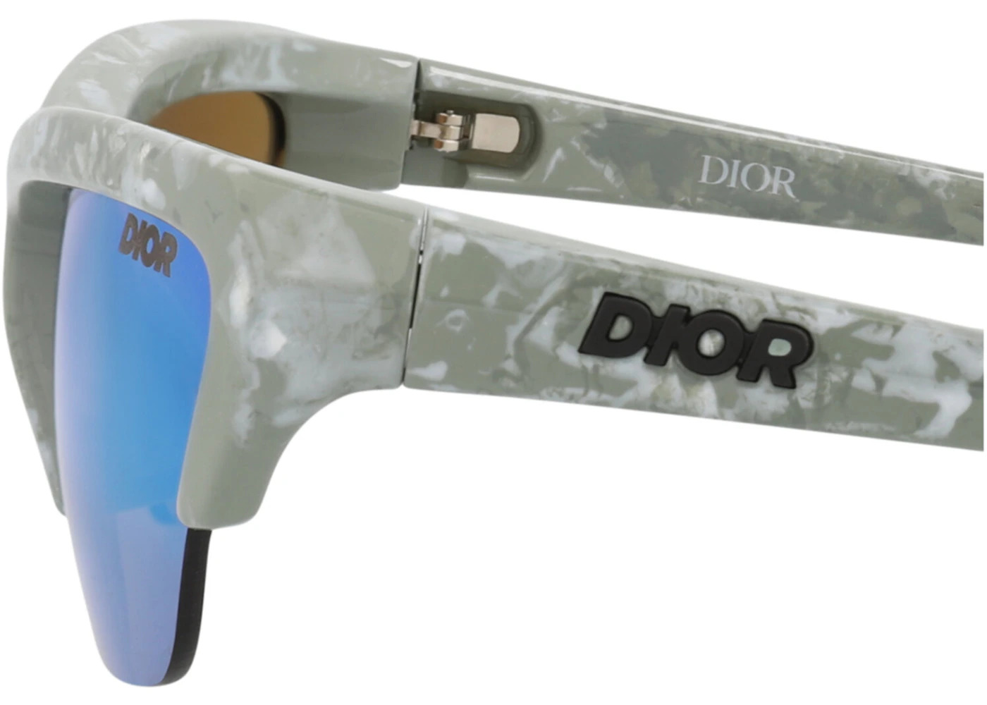 Dior Shield-Frame Injection Sunglasses Green Green Green (DM40076U-60-95Q) - 4