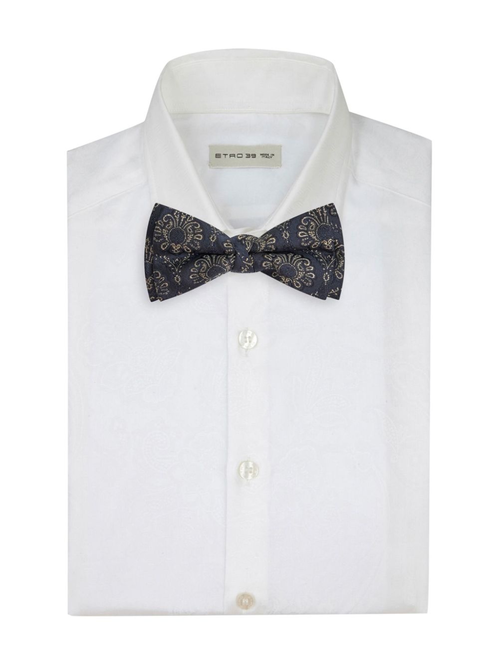 jacquard silk-blend bow tie - 2