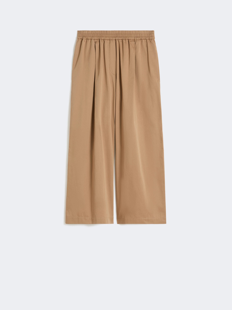 GOLFO Cotton rasetto trousers - EARTH 1