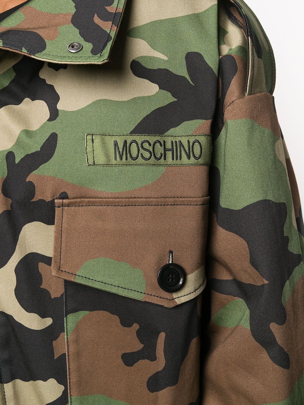 military gabardine macro parka - 5