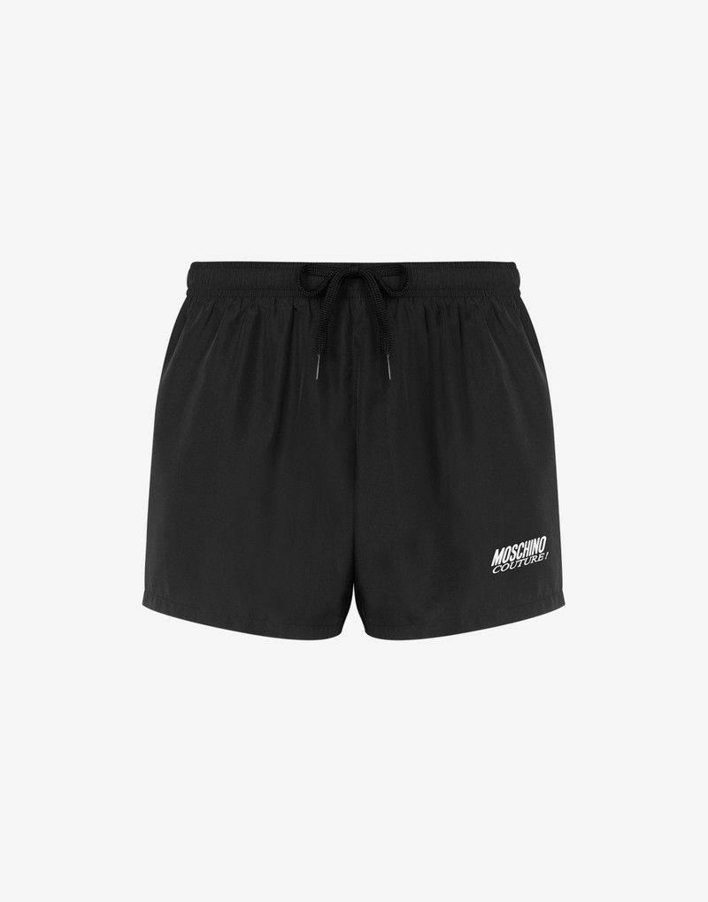 LOGO EMBROIDERY NYLON SWIM TRUNKS 1