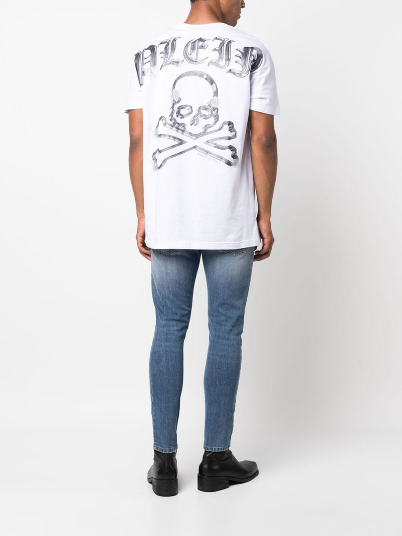 PHILIPP PLEIN Skull&Bones-print cotton T-shirt outlook