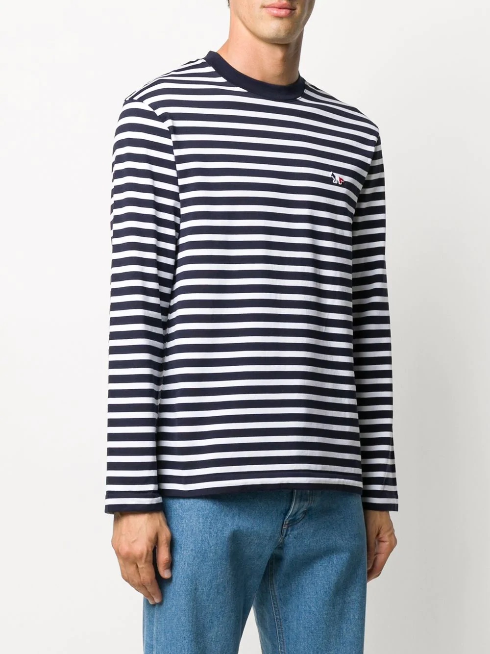 striped long-sleeve T-shirt - 4