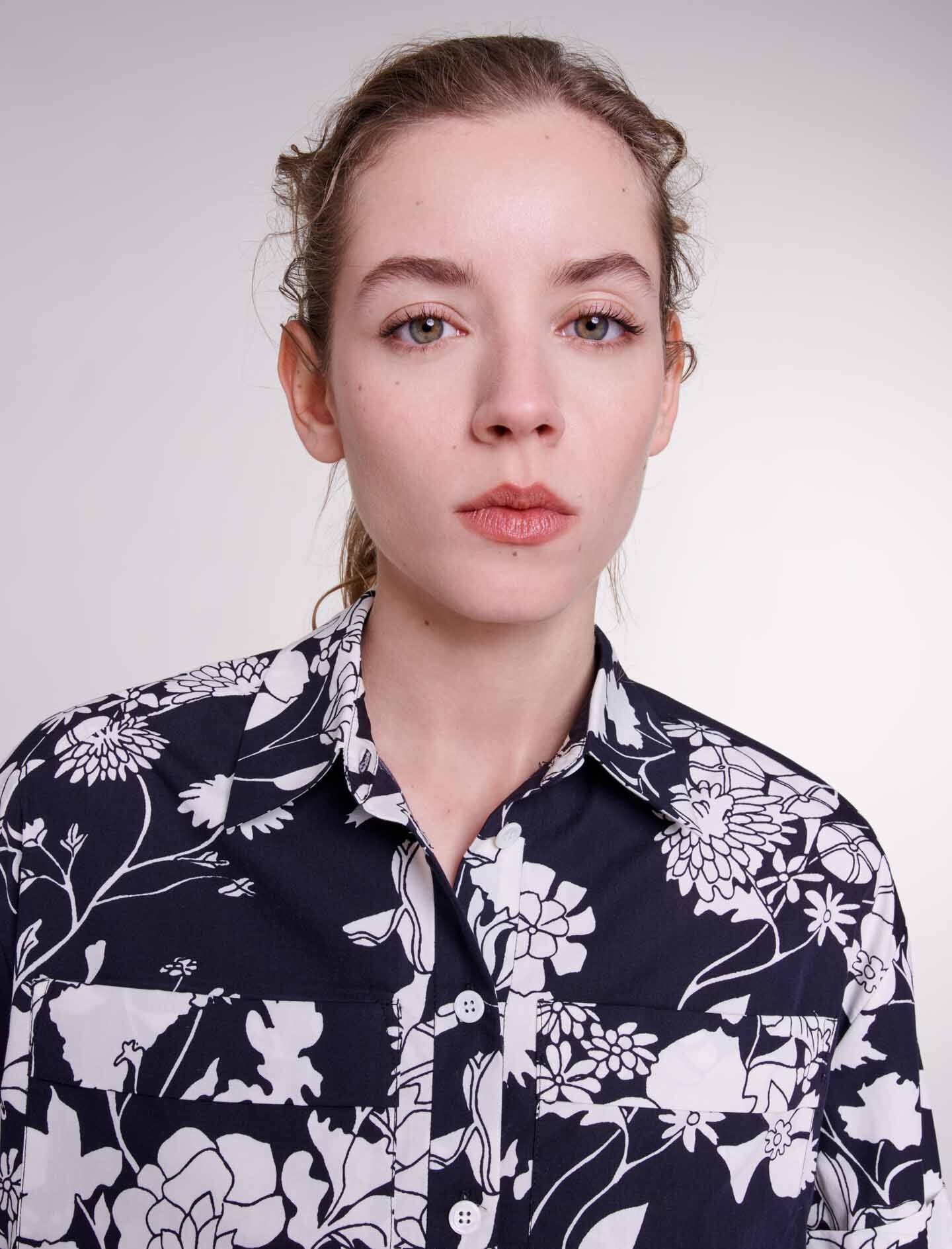Patterned cropped shirt - 6