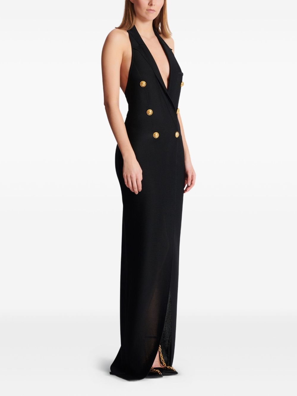 halterneck maxi dress - 3