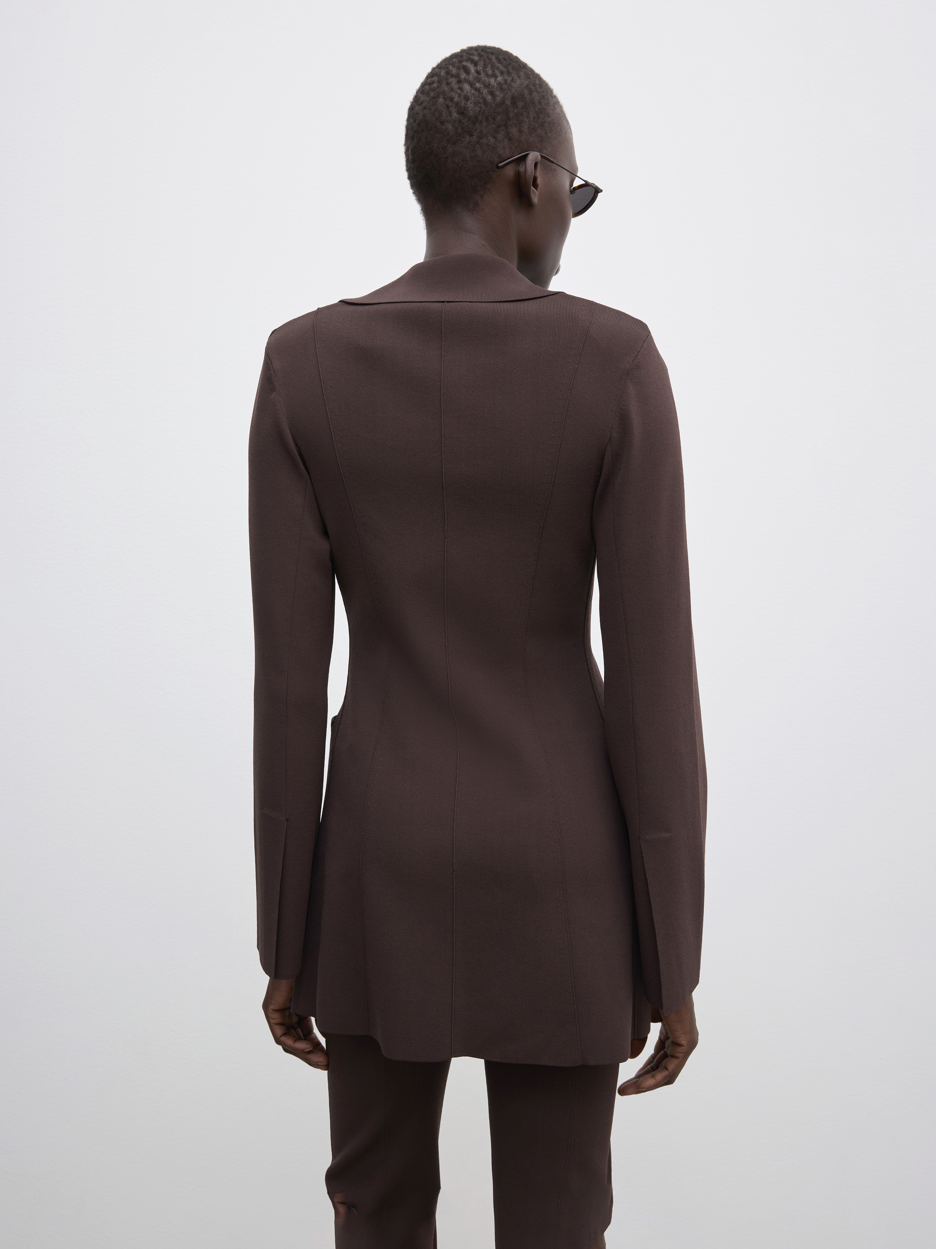 Slim knitted blazer - 3