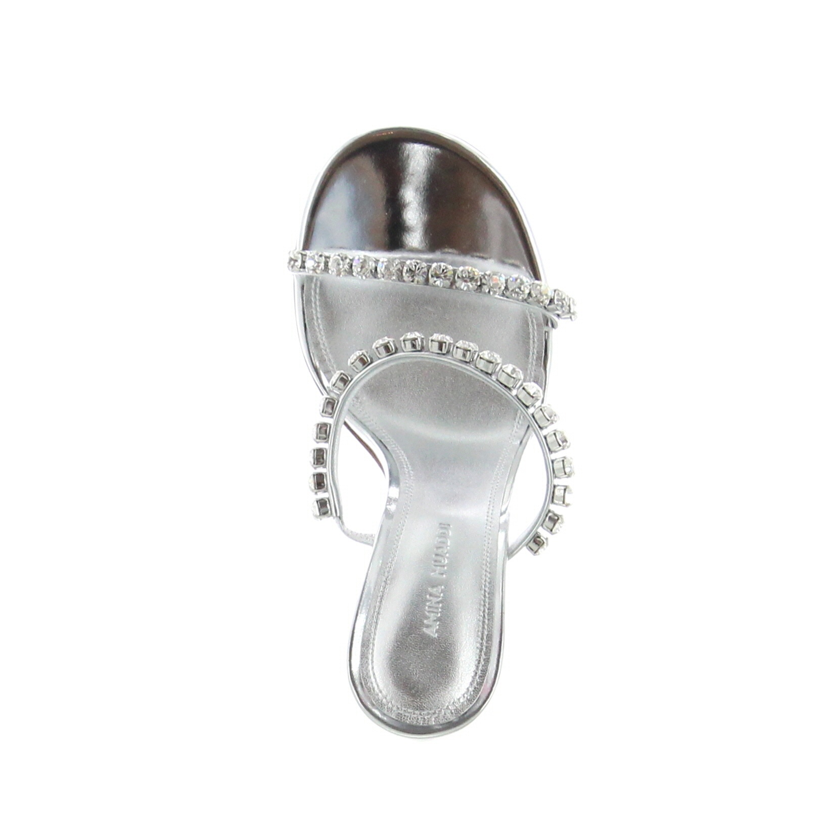 Amina Muaddi – Gigi Slipper – Mirror Silver - 3