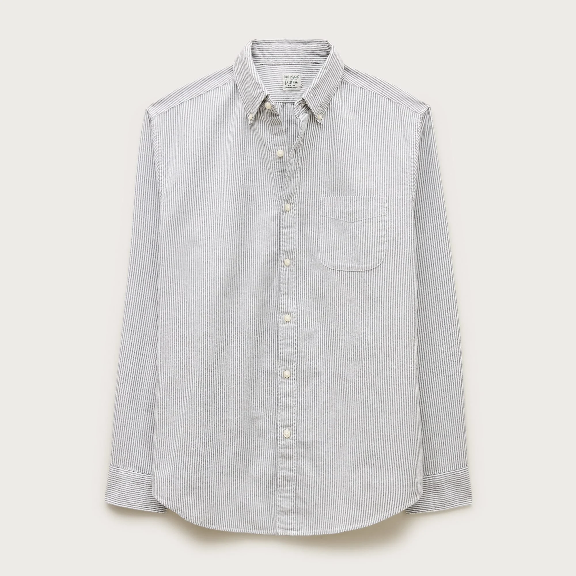 Broken-in organic cotton oxford shirt - 1
