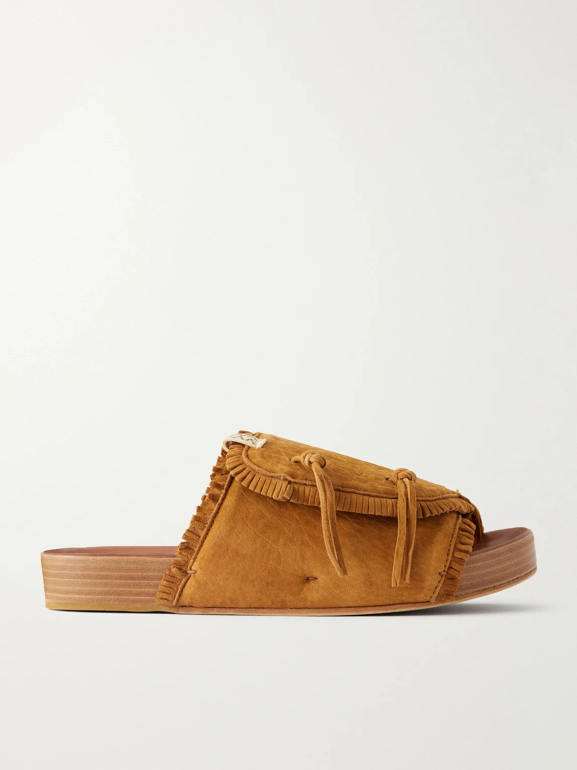 Christo Shaman Folk Suede Slides - 1