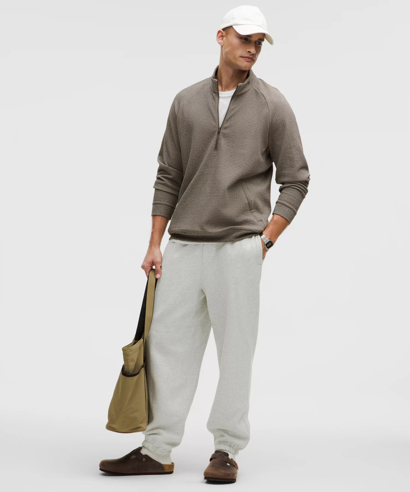 lululemon Textured Double-Knit Cotton Half Zip outlook