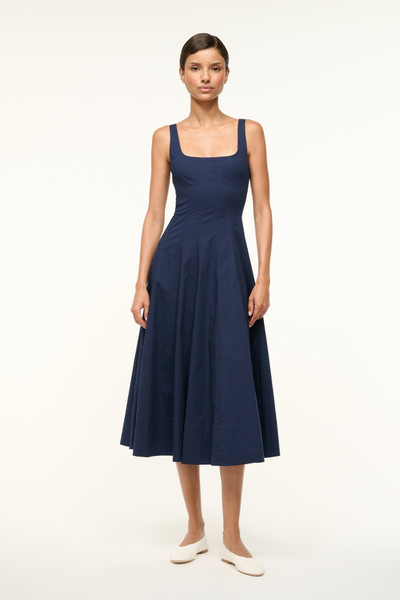 STAUD STAUD | WELLS DRESS Navy outlook