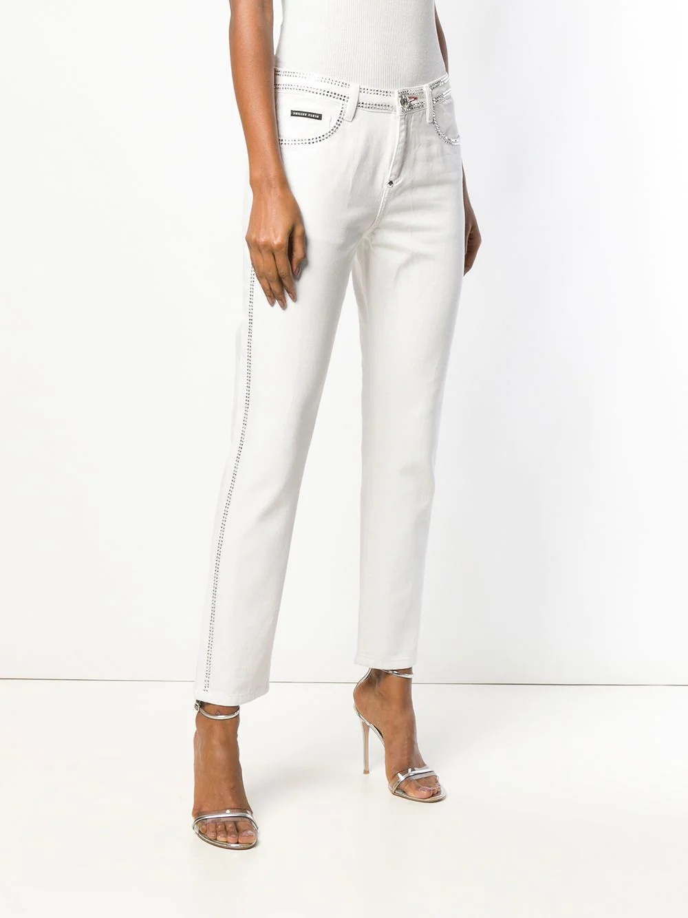 striped skinny jeans - 5