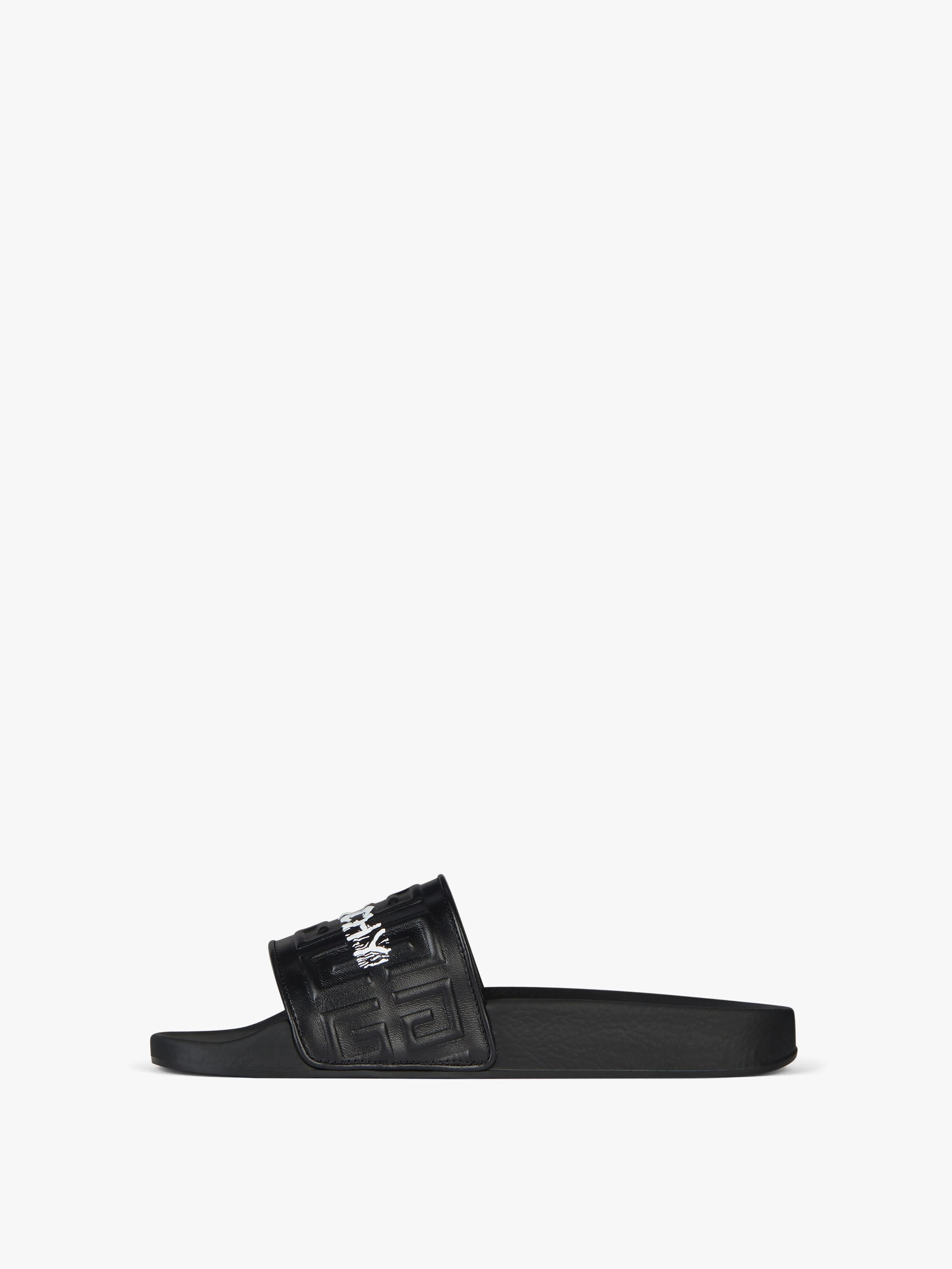 GIVENCHY FLAT SANDALS IN 4G LEATHER - 3