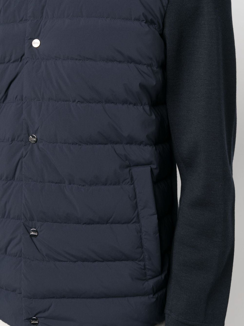 contrasting-sleeves padded jacket 5