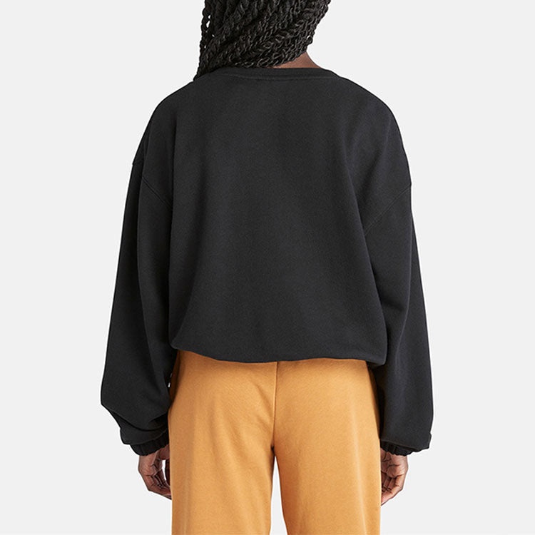 (WMNS) Timberland Bold Beginnings Mix Media Creneck Sweater 'Black' A6AA5-001 - 4