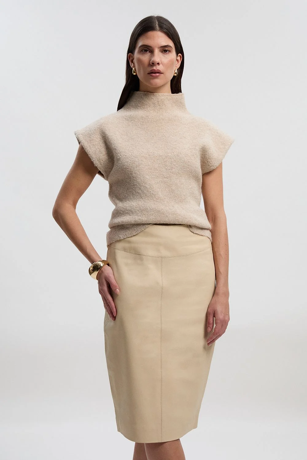Forever Leather Signature Pencil Skirt - 1