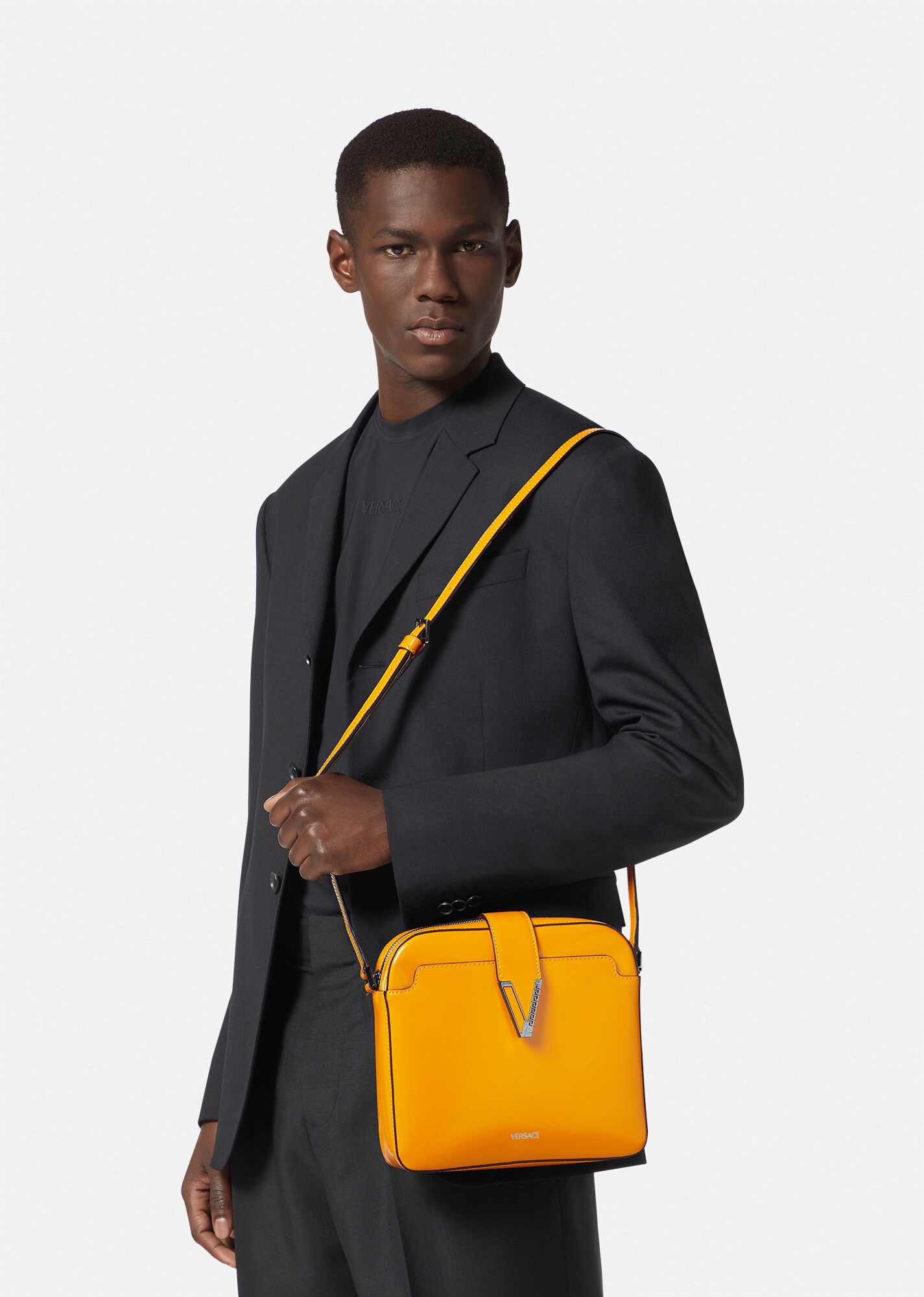 V Greca Signature Messenger Bag - 6