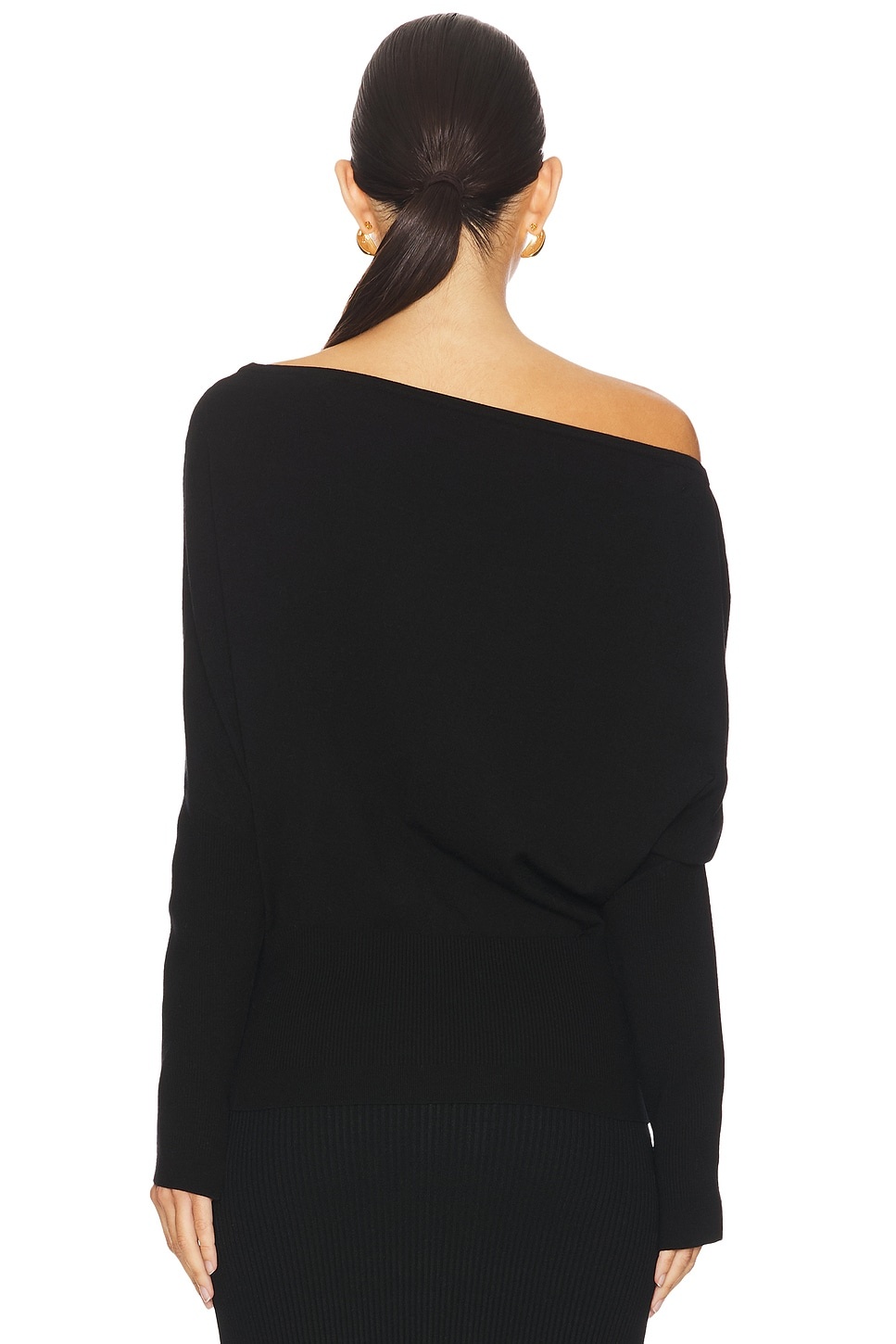 Lavina Draped Off Shoulder Sweater - 3