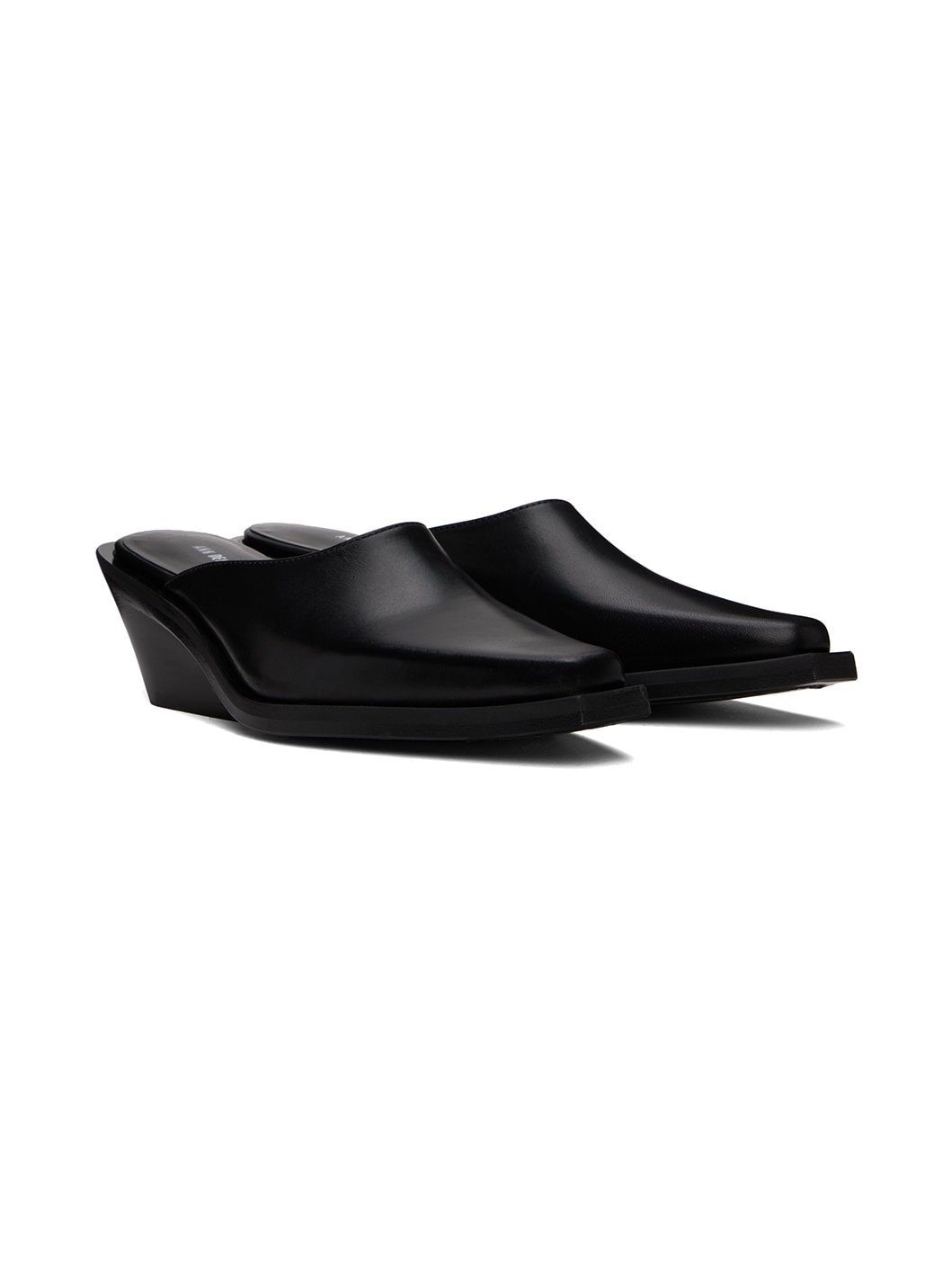 Black Xina Mules - 4