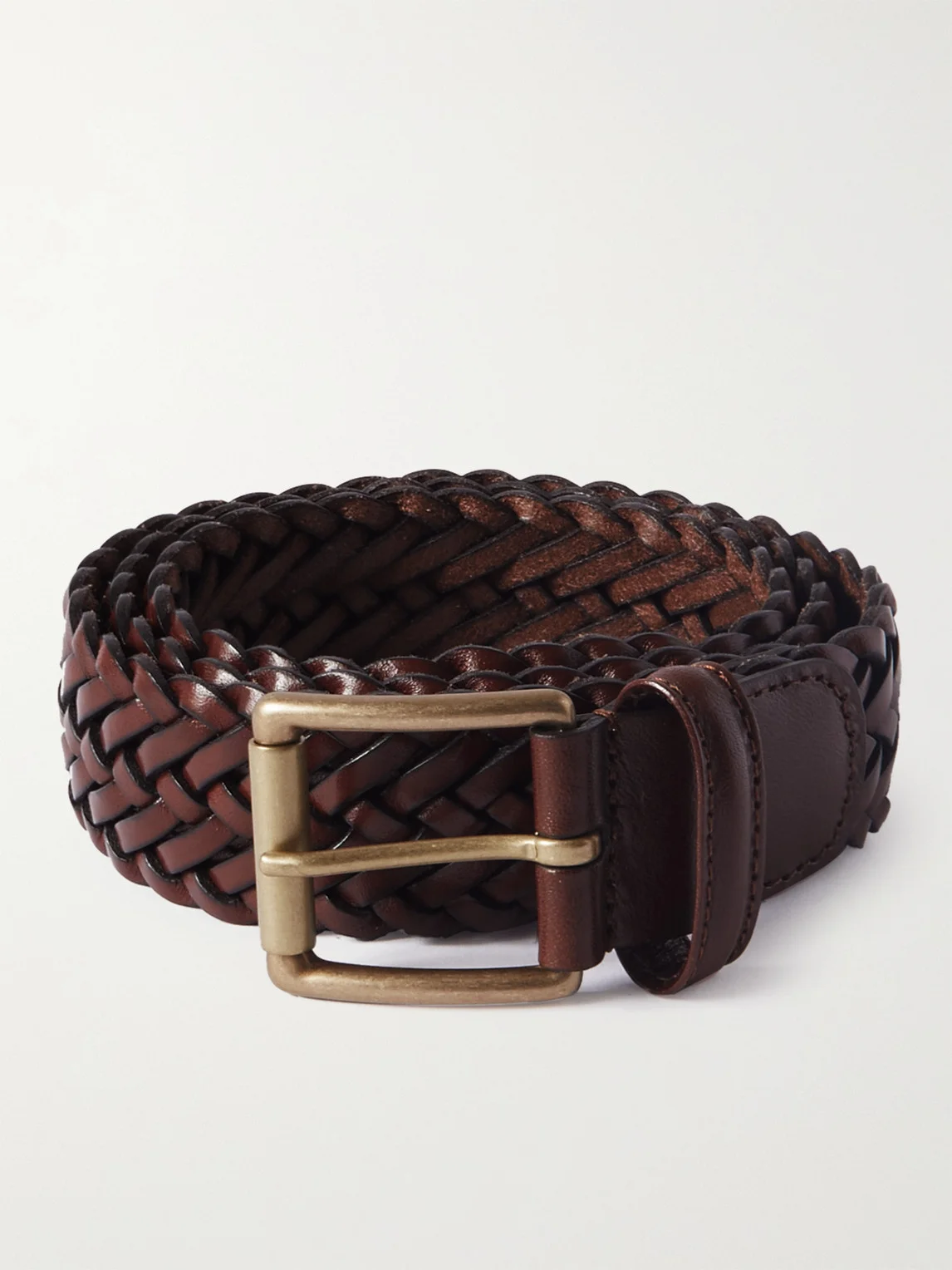 Woven Leather Belt - 1