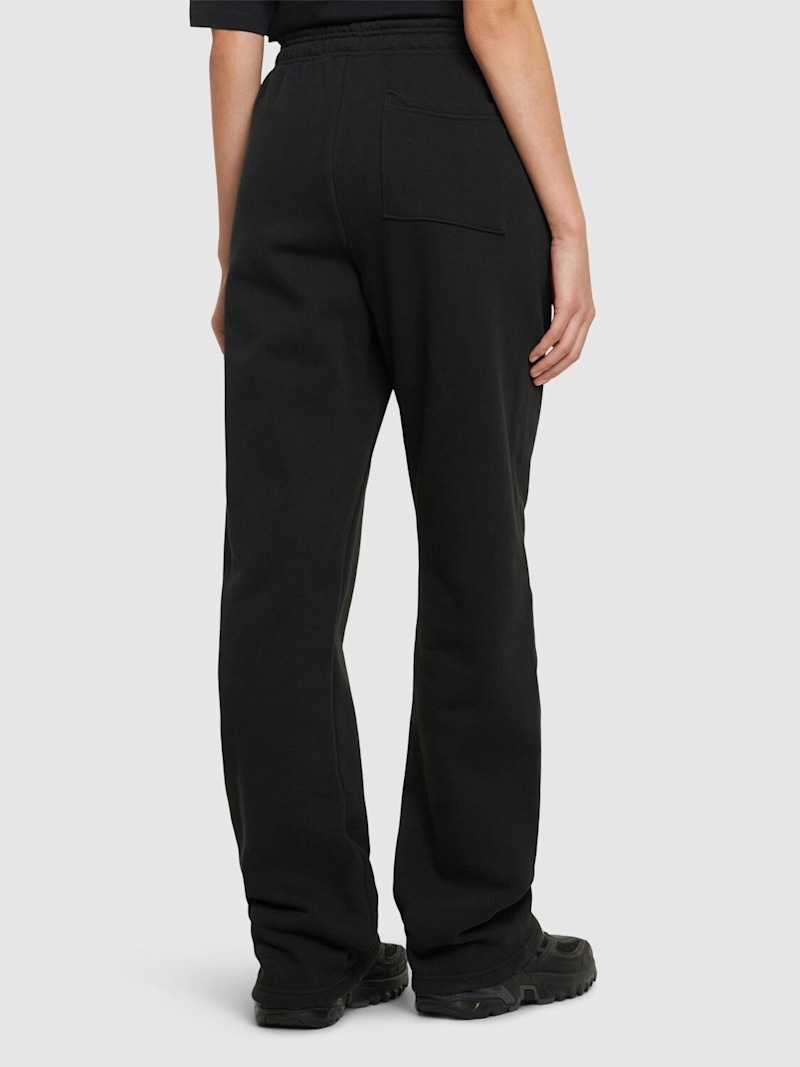 Straight-leg cotton sweatpants - 3