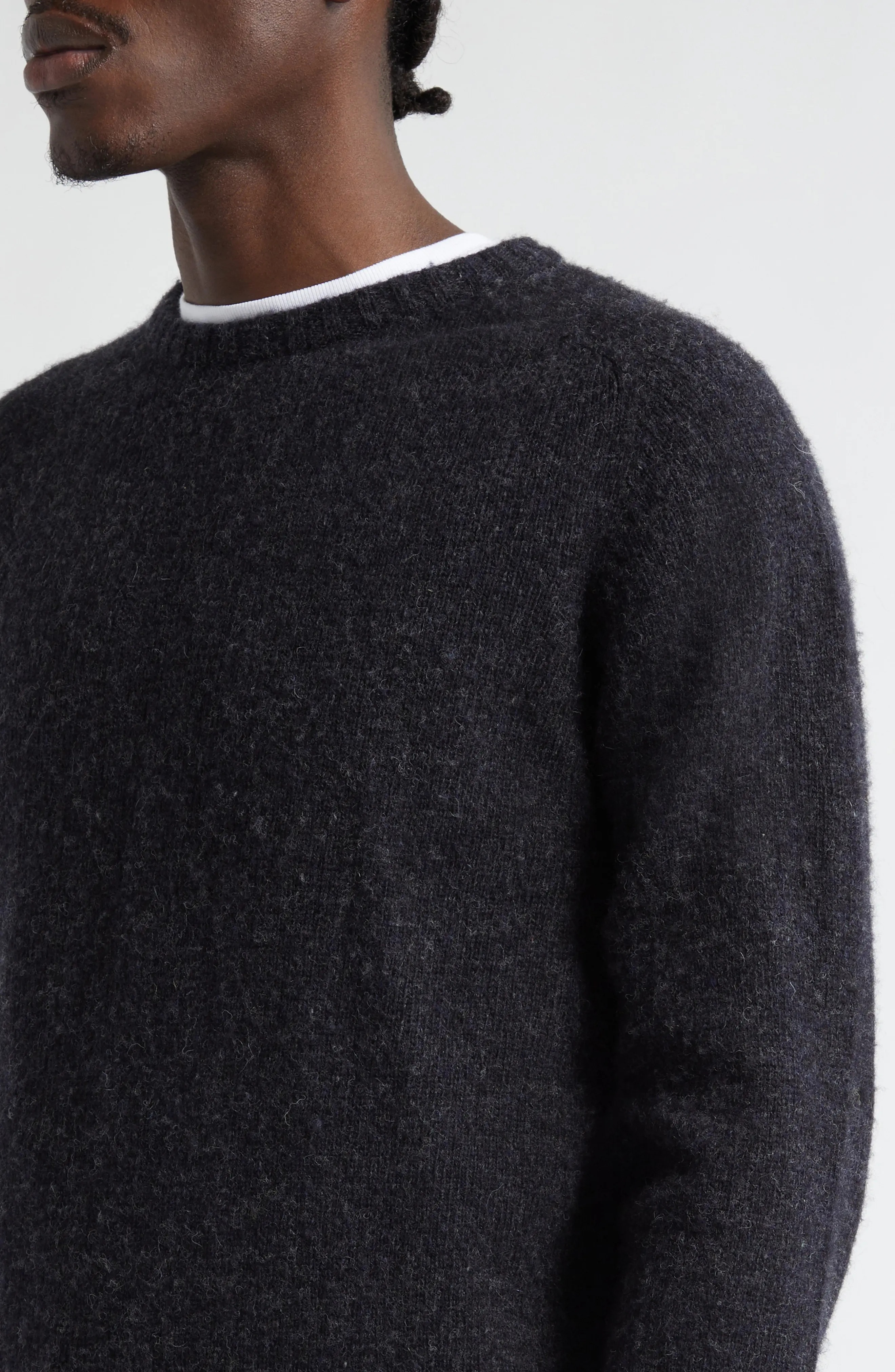 Shetland Wool Crewneck Sweater - 4