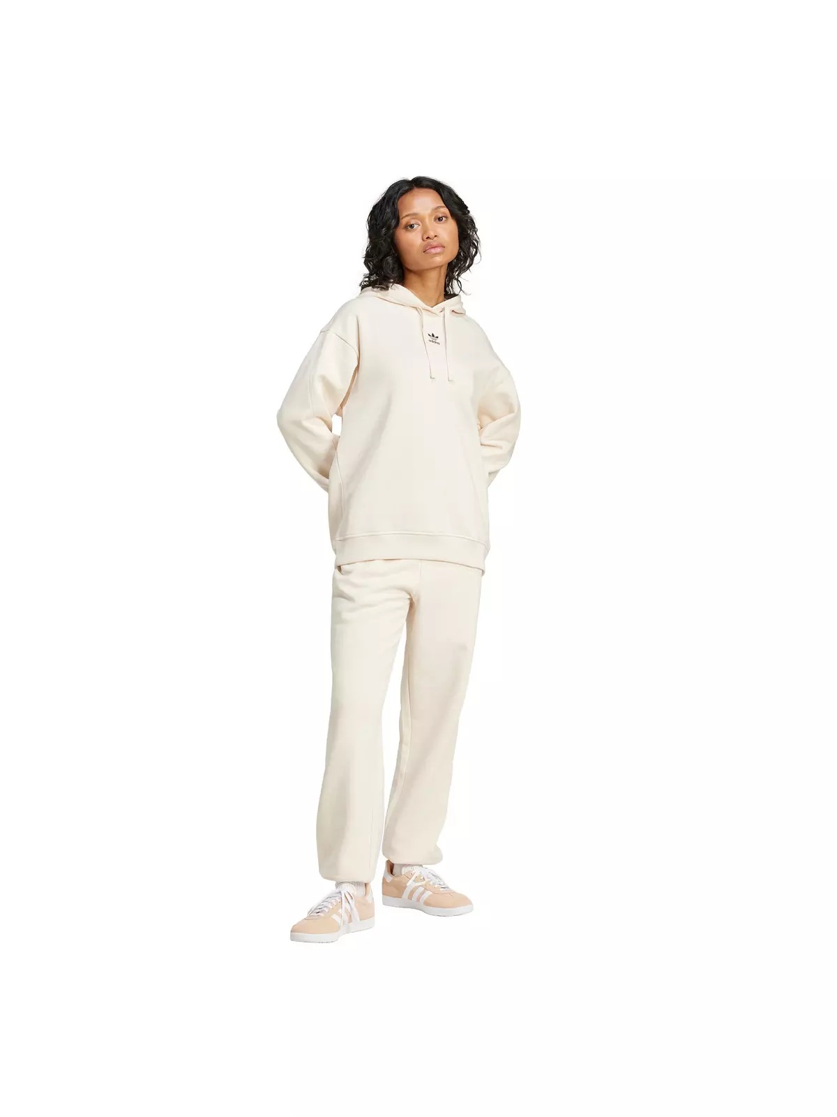 Women's Originals Essentials Fleece Loose Joggers - White - 5