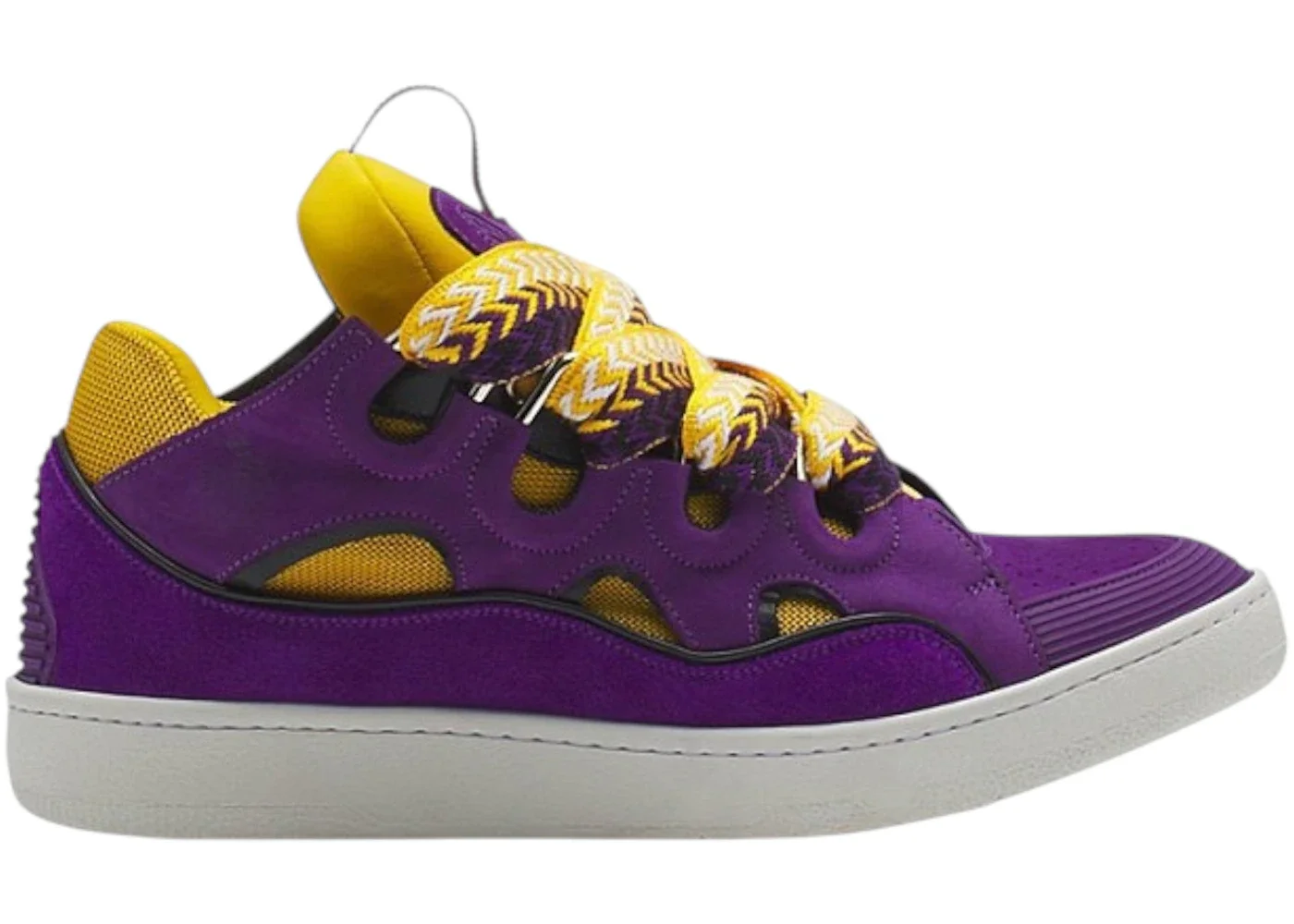 Lanvin Leather Curb Purple Yellow - 1